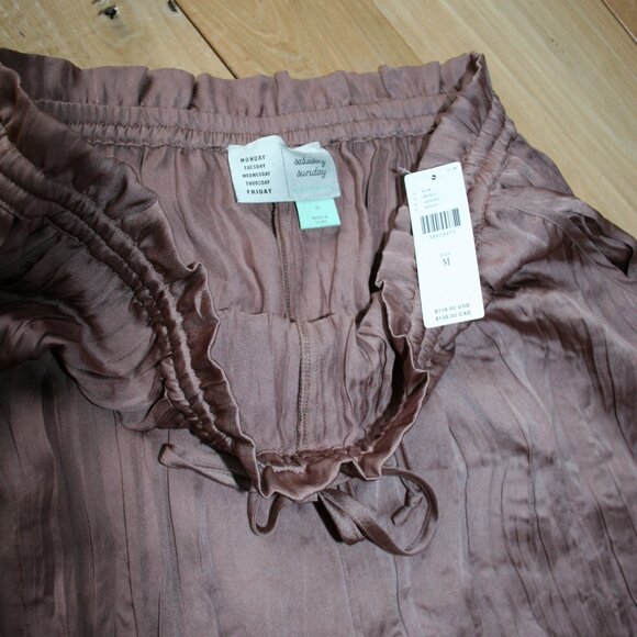 Saturday Sunday by Anthropologie Brown Pant Size M - Picture 3 of 7